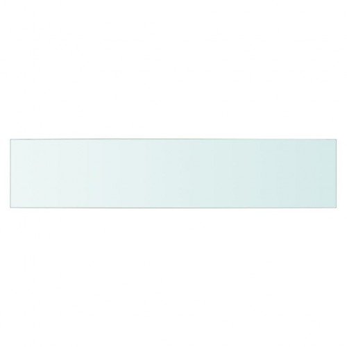 Shelves 2 pcs.glass transparent 70 x 15 cm