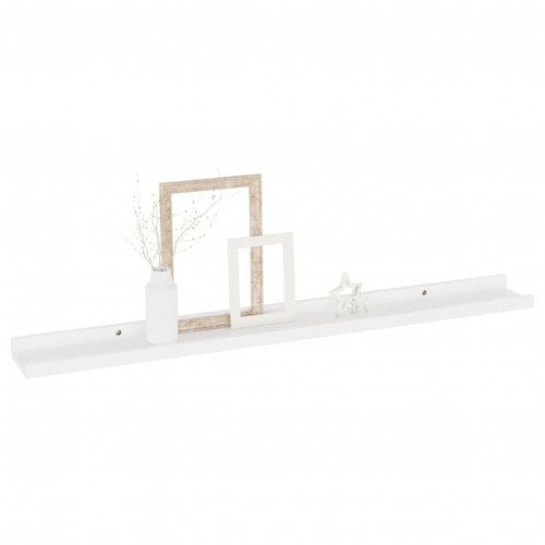 Wall Shelves 4 pcs White 31.5"x3.5"x1.2"