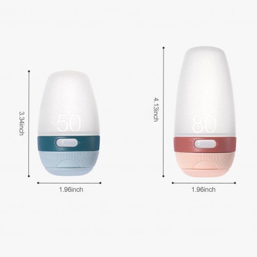 50mL Travel Bottle Leakproof Silicone Refillable Travel Containers Squeezable Travel Tube Cosmetic Toiletry Containers for Shampoo Lotion Soap