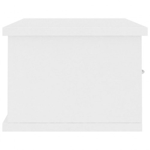 Wall-mounted Drawer Shelf White 60x26x18.5 cm Chipboard